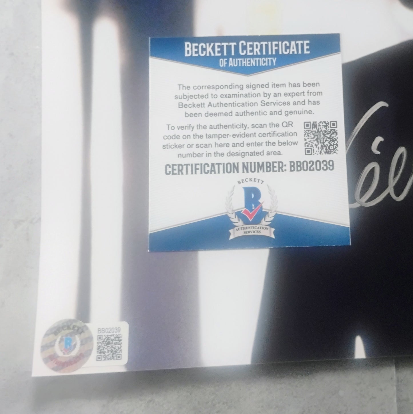 Gillian Anderson Hand Signed Autograph 8x10 Photo BAS COA X-Files