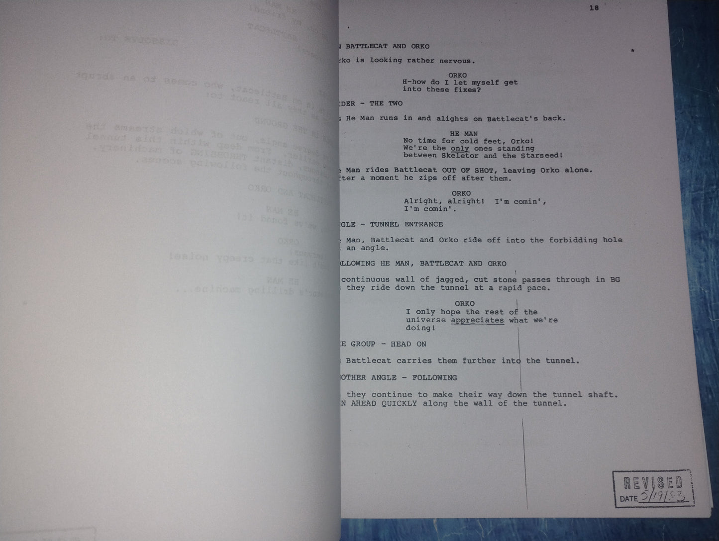 Alan Oppenheimer Hand Signed Autograph He-Man Script COA