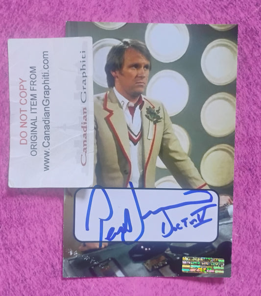 Peter Davison Hand Signed Autograph Photo COA Doctor Who