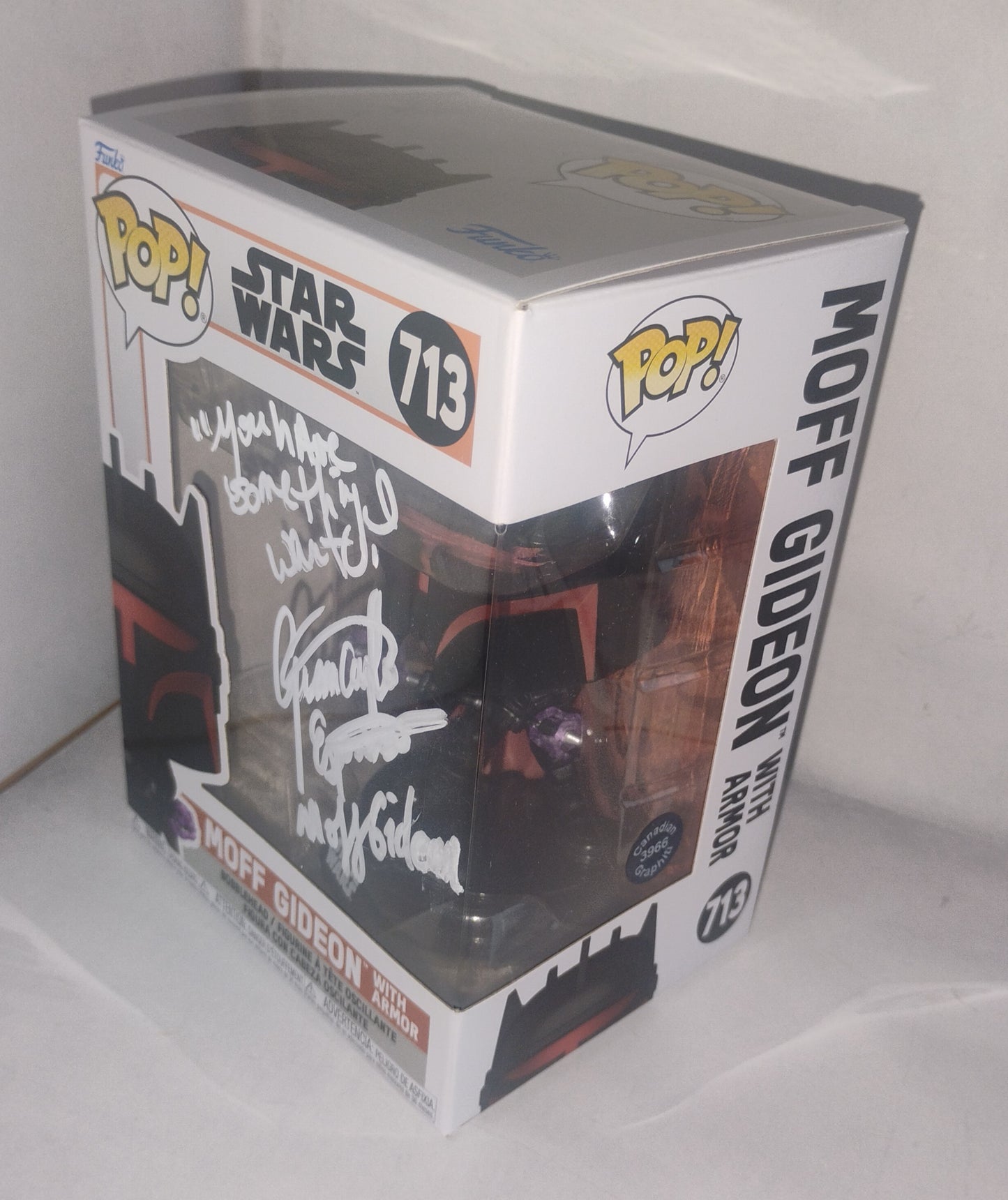 Giancarlo Esposito Hand Signed Autograph Funko Pop COA Star Wars Moff Gideon
