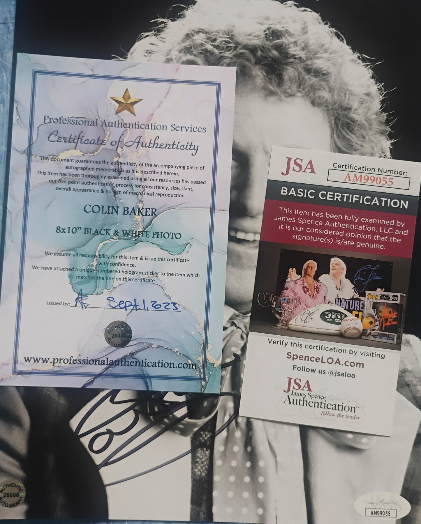 Colin Baker Hand Signed Autograph 8x10 Photo JSA COA Doctor Who