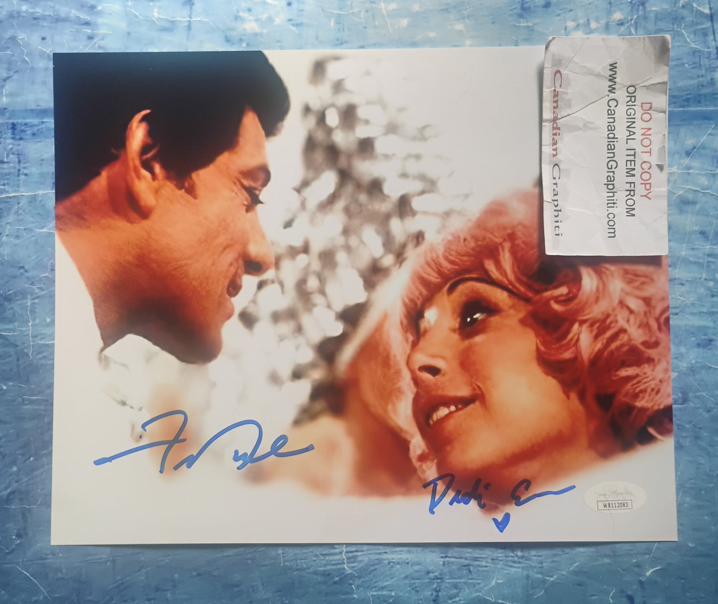Didi Conn & Frankie Avalon Hand Signed Autograph 8x10 Photo JSA COA Grease