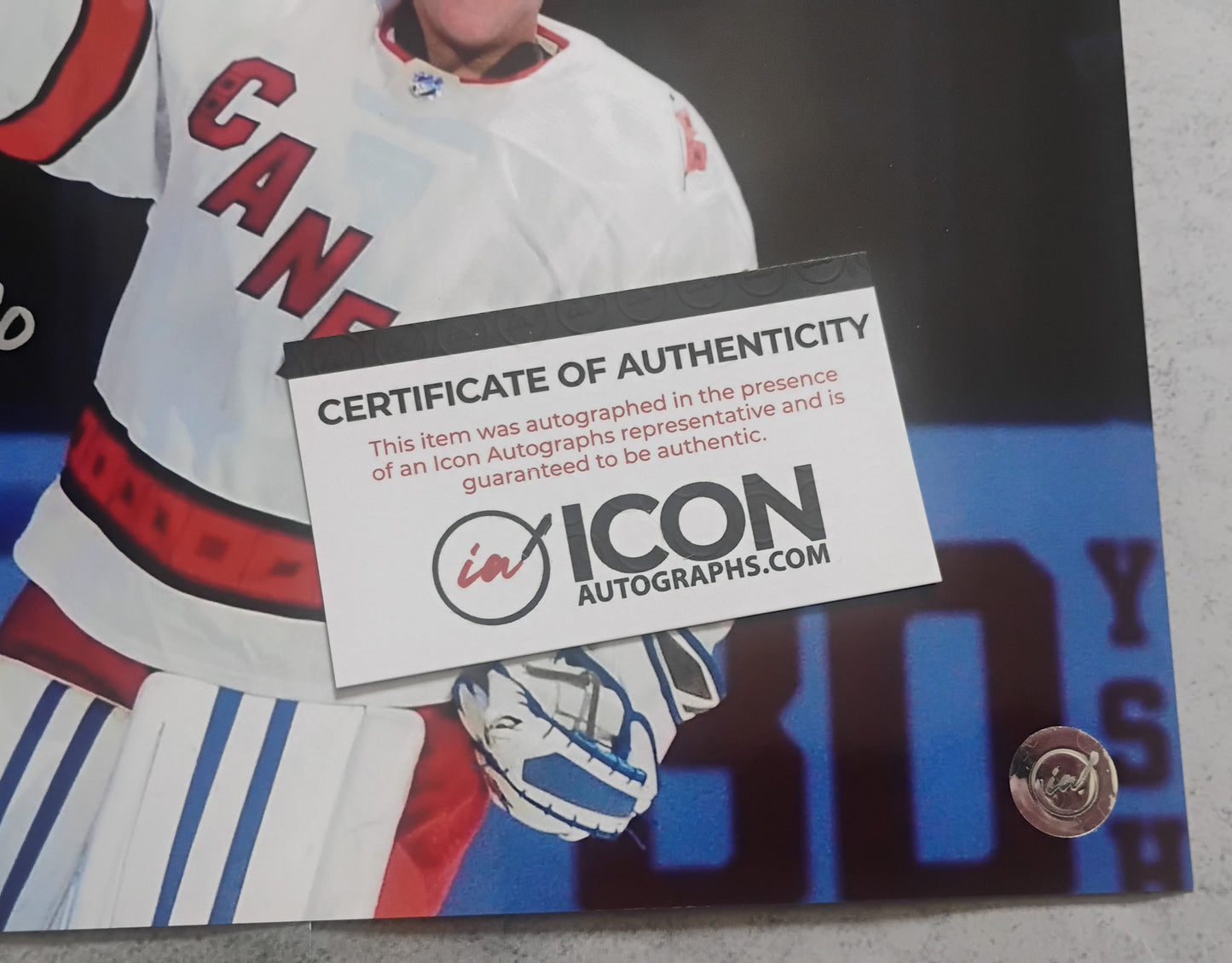 David Ayres Hand Signed Autograph 8x10 Photo COA Carolina Hurricanes