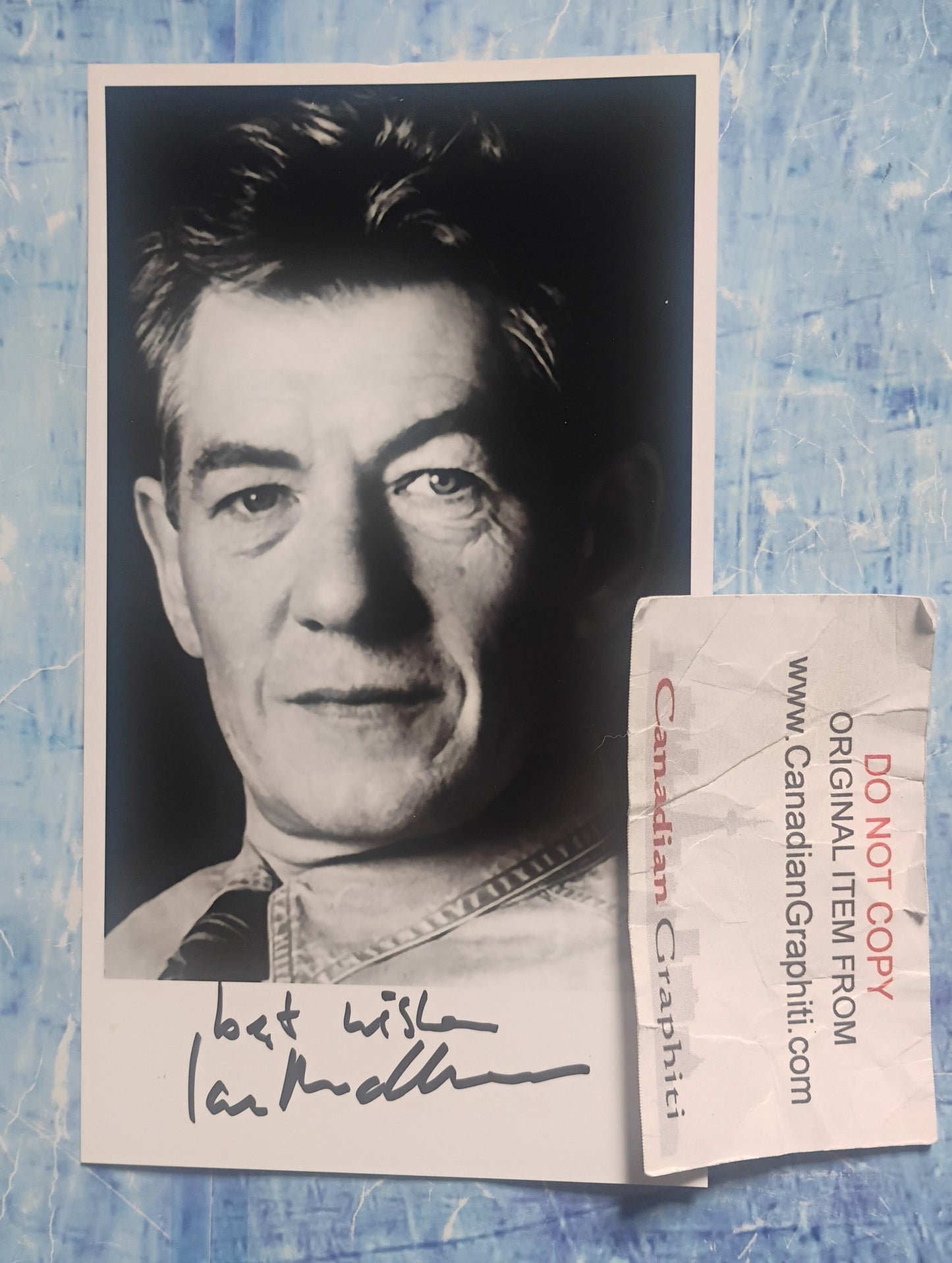 Ian McKellen Hand Signed Autograph Photo COA