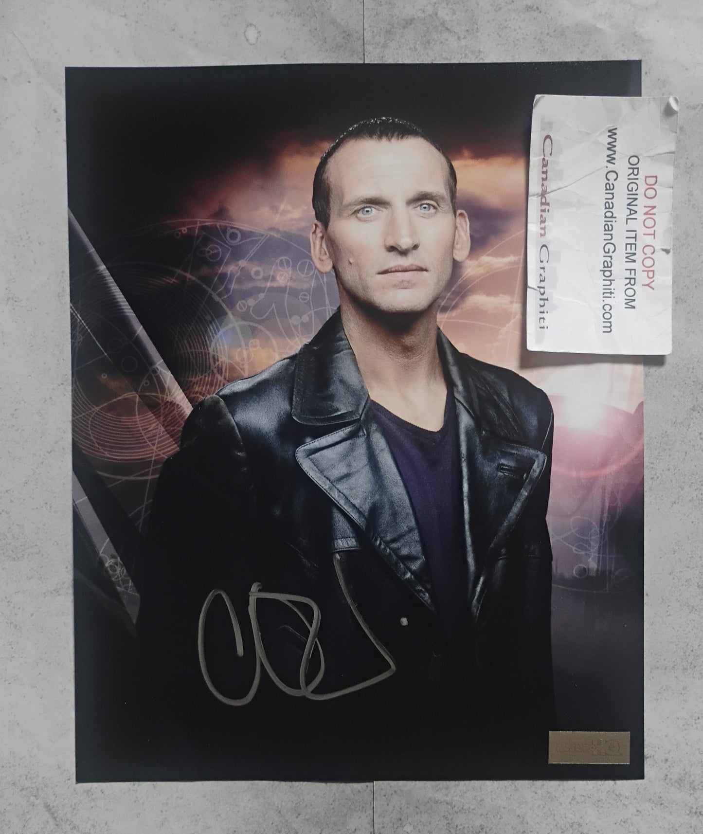Christopher Eccleston Hand Signed Autograph 8x10 Photo COA Doctor Who