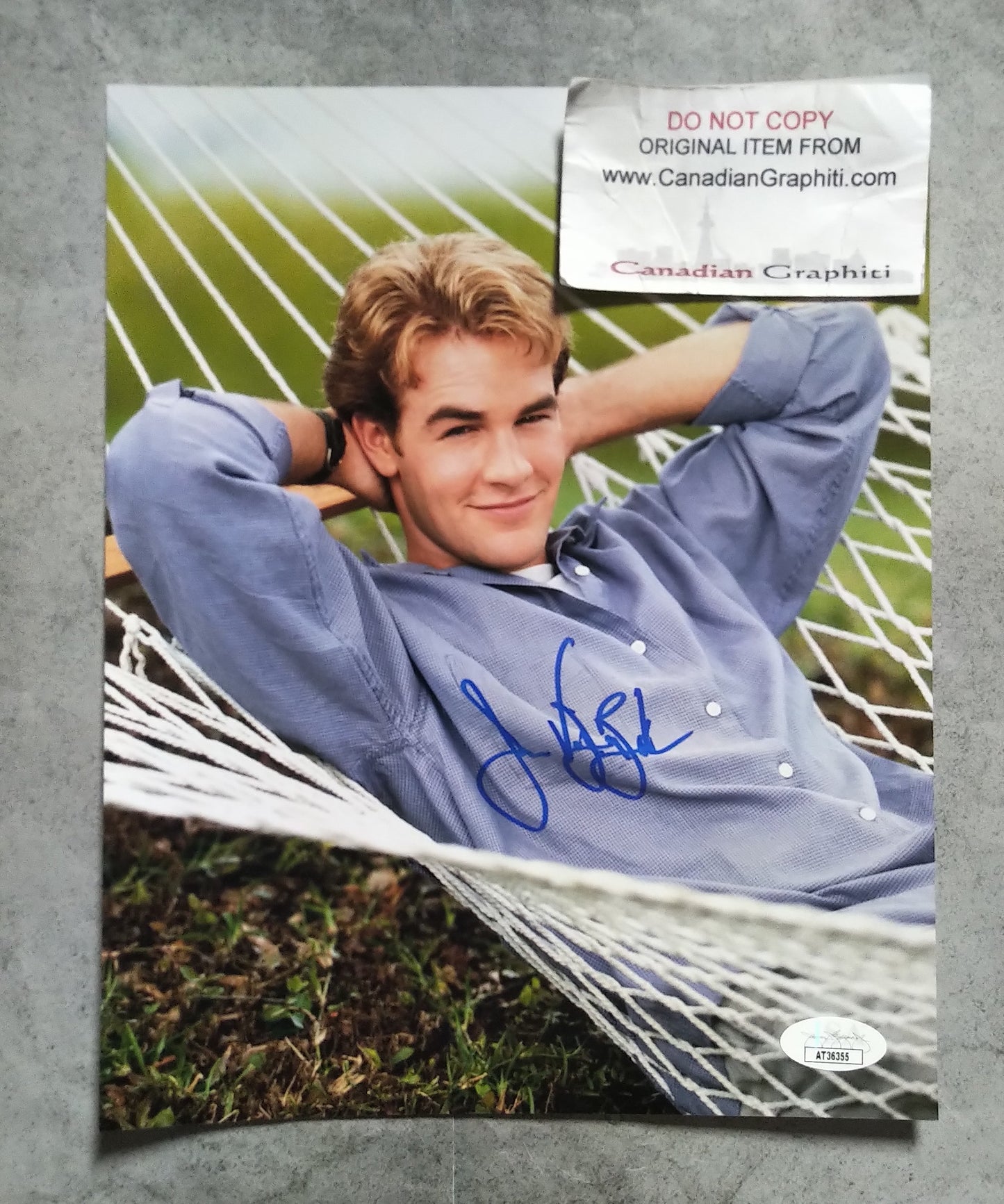 James Van Der Beek Hand Signed Autograph 8x10 Photo JSA COA Dawson's Creek