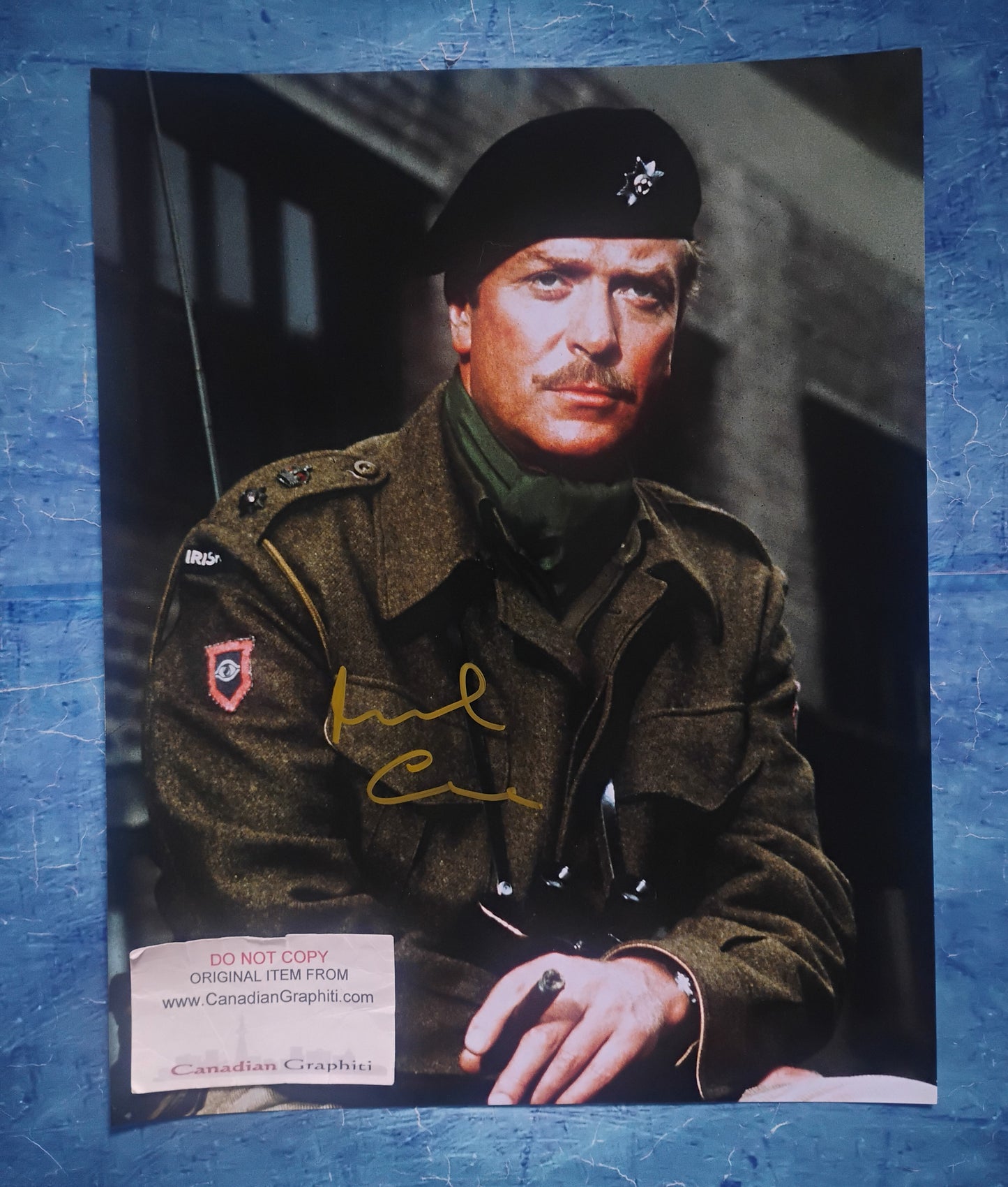 Michael Caine Hand Signed Autograph 11x14 Photo COA A Bridge Too Far