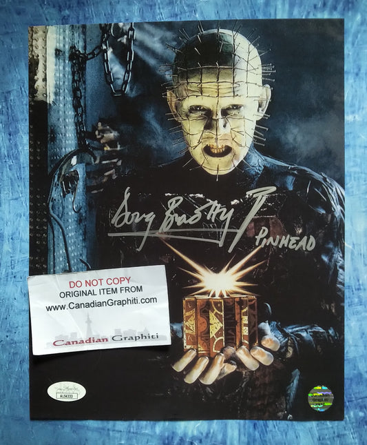 Doug Bradley Hand Signed Autograph 8x10 Photo COA + JSA Hellraiser