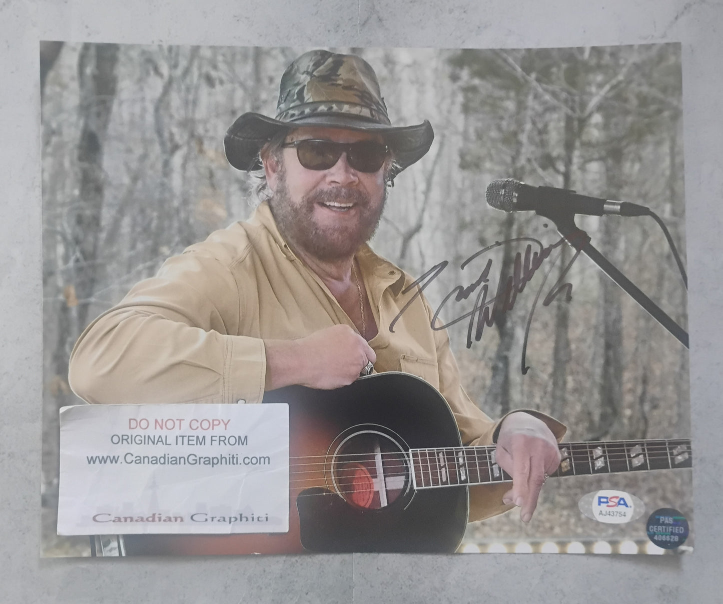 Hank Williams Jr Hand Signed Autograph 8x10 Photo PSA COA