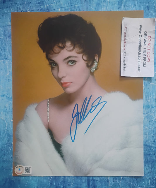 Joan Collins Hand Signed Autograph 8x10 Photo BAS COA