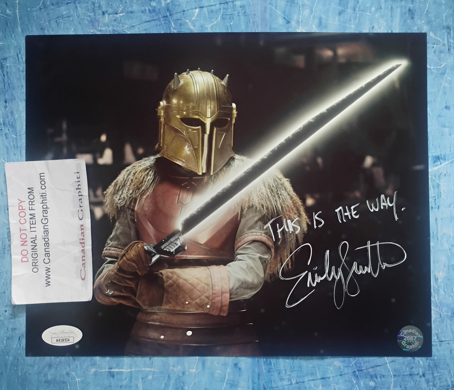 Emily Swallow Hand Signed Autograph 8x10 Photo JSA COA The Mandalorian