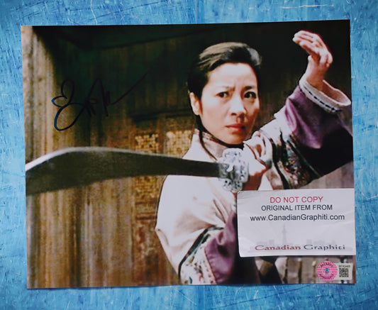 Michelle Yeoh Hand Signed Autograph 8x10 Photo BAS COA
