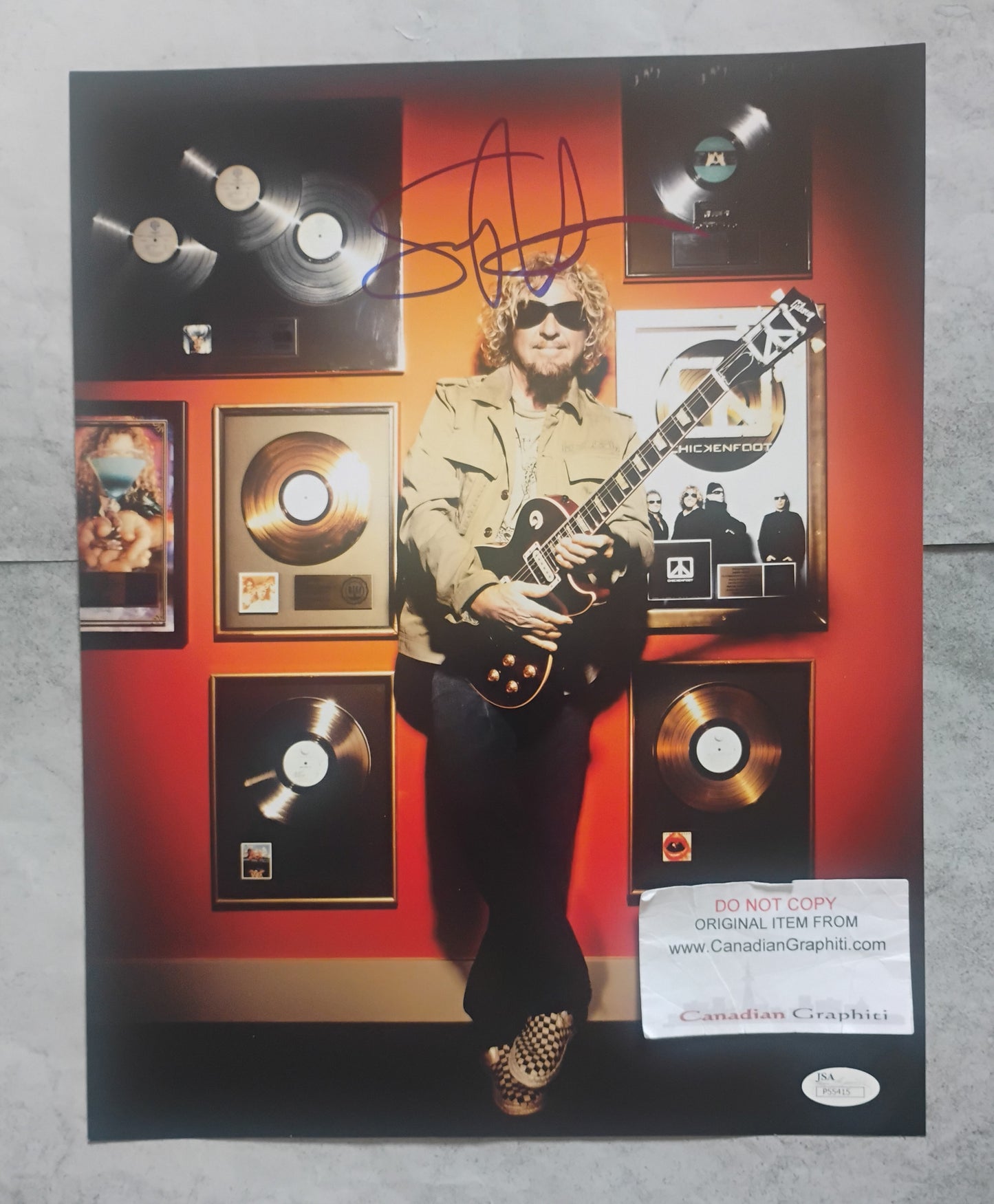Sammy Hagar Hand Signed Autograph 11x14 Photo JSA COA Van Halen