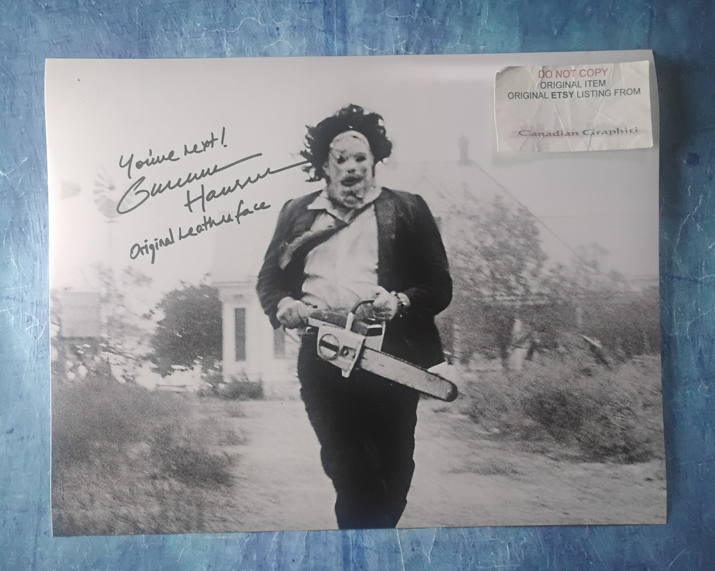 Gunnar Hansen Hand Signed Autograph 11x14 Photo COA Texas Chainsaw Massacre