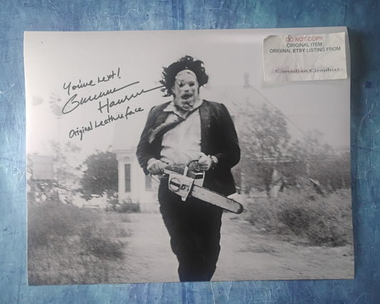 Gunnar Hansen Hand Signed Autograph 11x14 Photo COA Texas Chainsaw Massacre