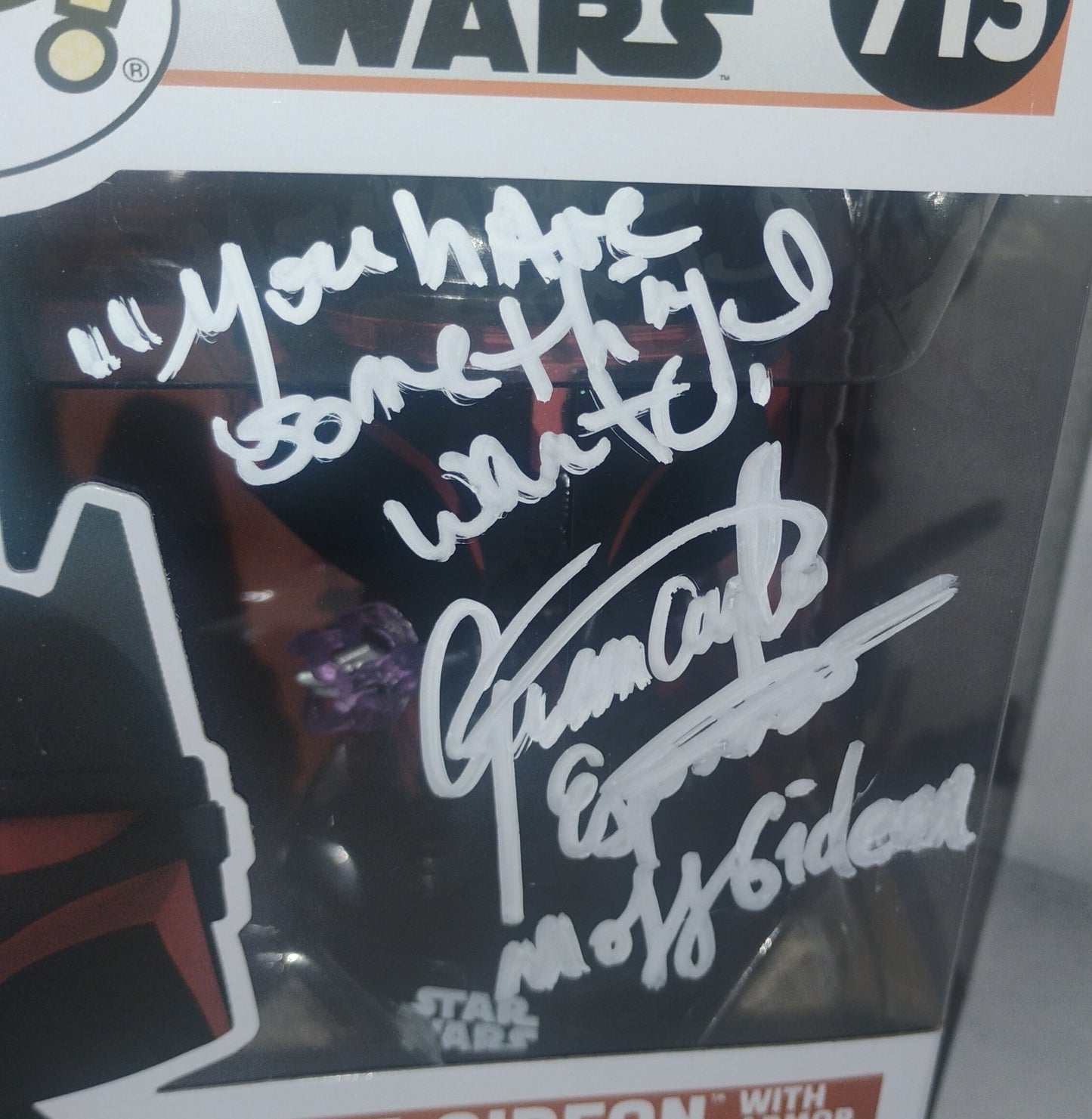 Giancarlo Esposito Hand Signed Autograph Funko Pop COA Star Wars Moff Gideon