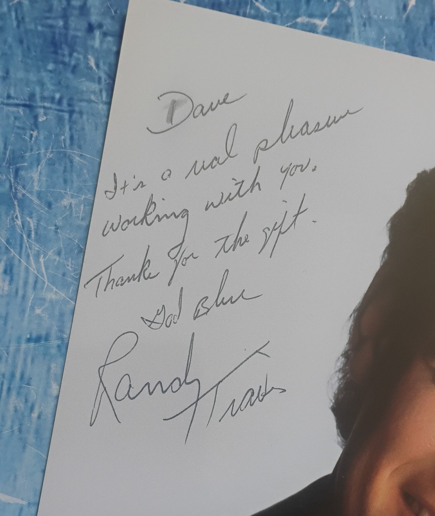Randy Travis Hand Signed Autograph 8x10 Photo BAS COA
