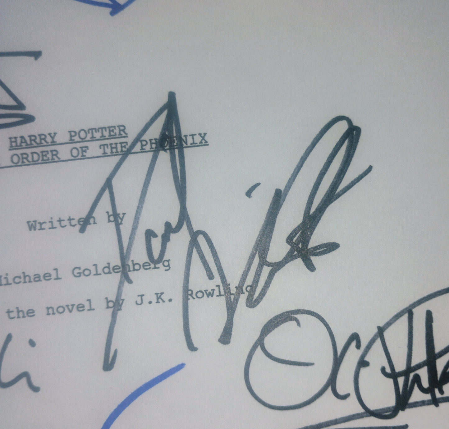 Harry Potter 9x Cast Hand Signed Autograph Script COA