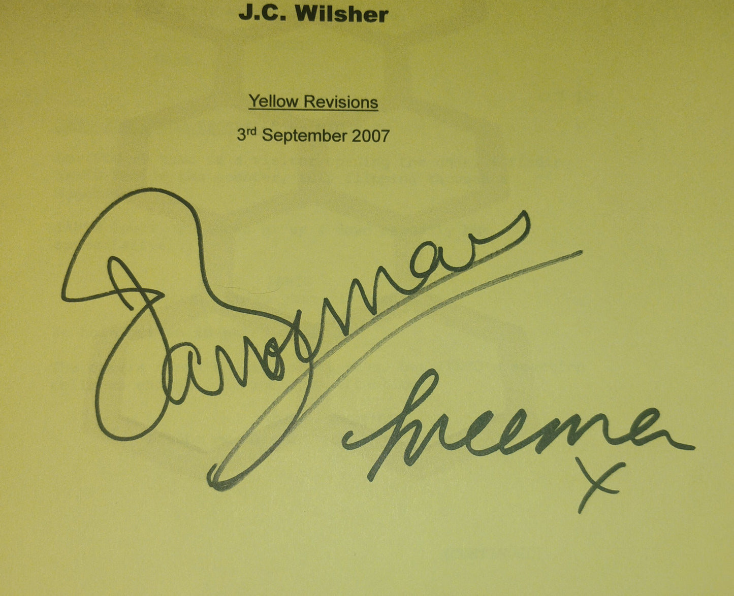 John Barrowman & Freema Agyeman Hand Signed Autograph Torchwood Script COA
