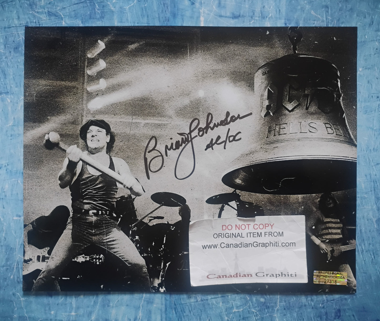 Brian Johnson AC/DC Hand Signed Autograph 8x10 Photo COA