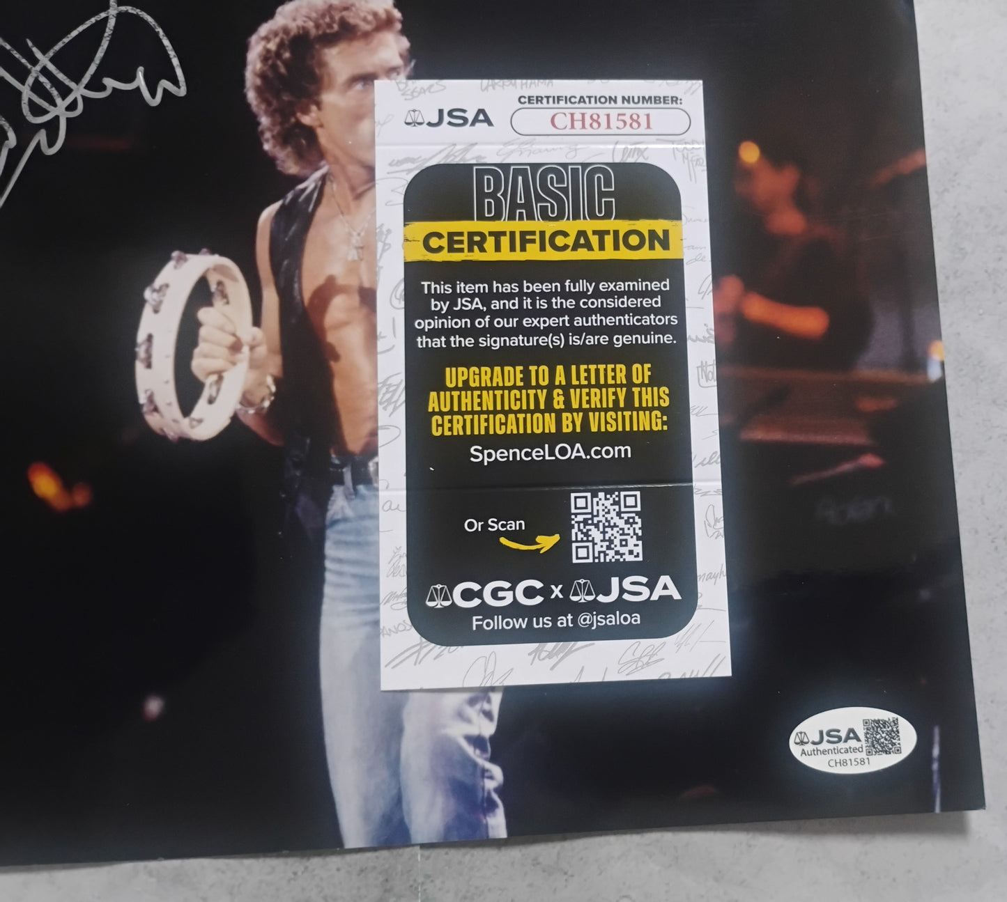Roger Daltrey Hand Signed Autograph 8x10 Photo JSA COA The Who