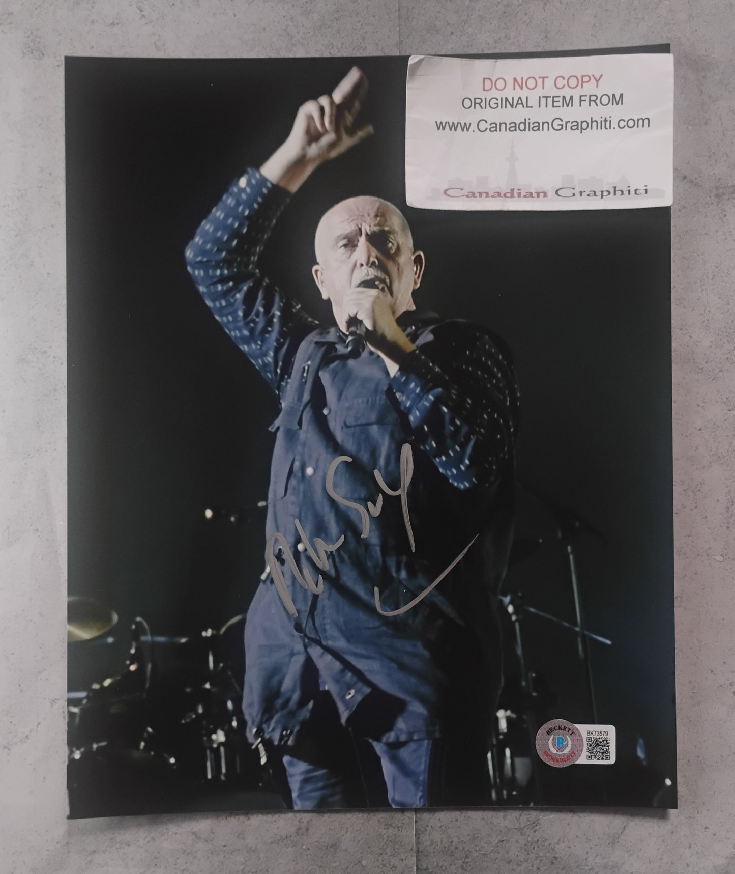 Peter Gabriel Hand Signed Autograph 8x10 Photo BAS COA