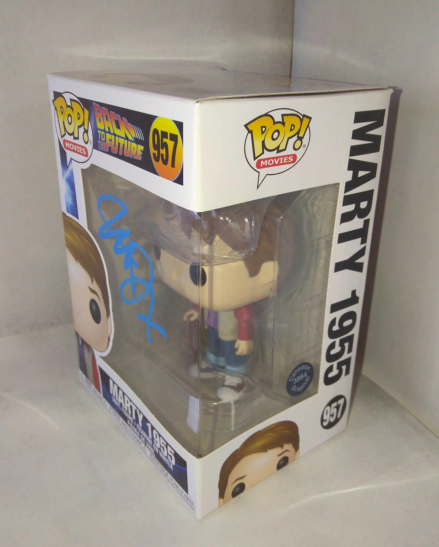 Michael J Fox Hand Signed Autograph Marty McFly Funko Pop COA Back To The Future