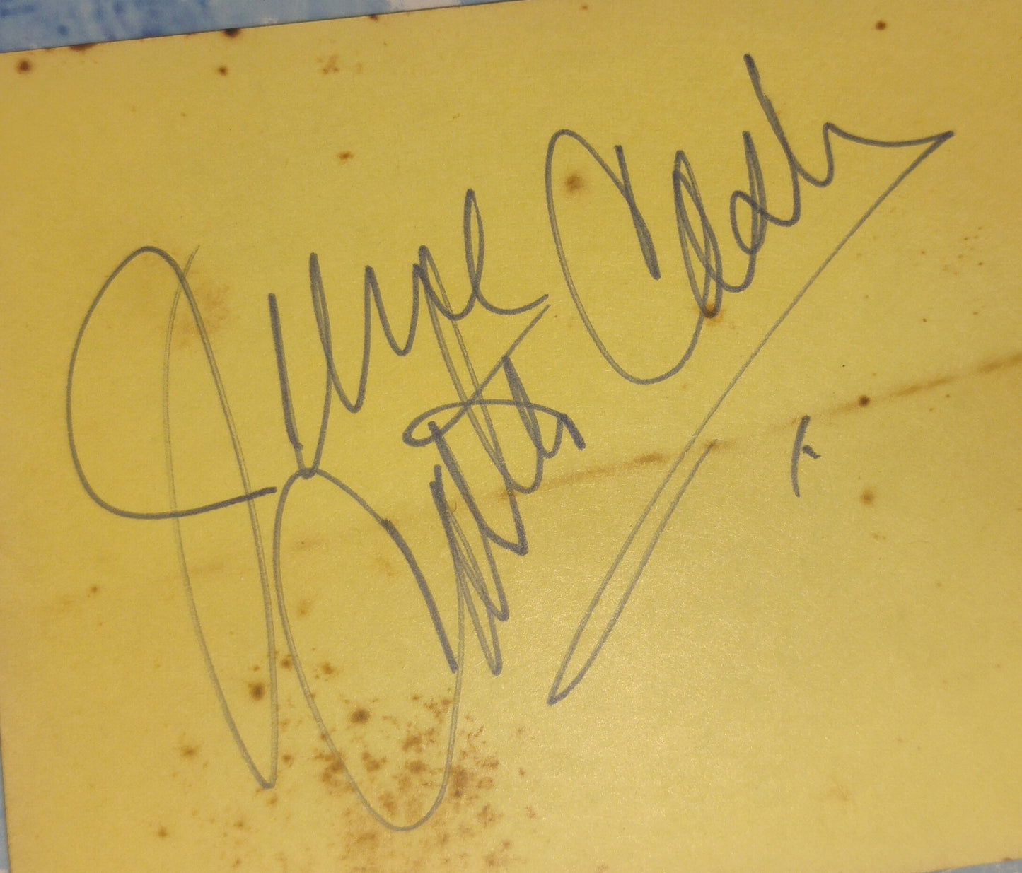 June Carter Cash Hand Signed Autograph Index Card JSA COA