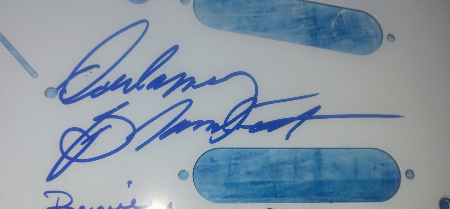 Delaney & Bonnie Bramlett Hand Signed Autograph Guitar Pick Guard JSA COA