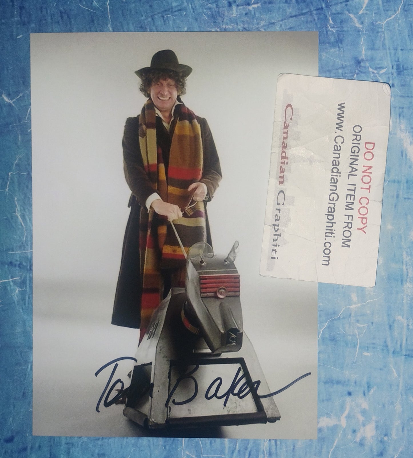 Tom Baker Hand Signed Autograph Photo COA Doctor Who