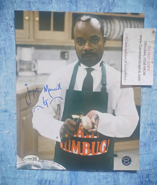 Joseph Marcell Hand Signed Autograph 8x10 Photo JSA COA Fresh Prince Of Bel Air