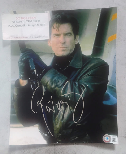Pierce Brosnan Hand Signed Autograph 8x10 Photo BAS COA James Bond