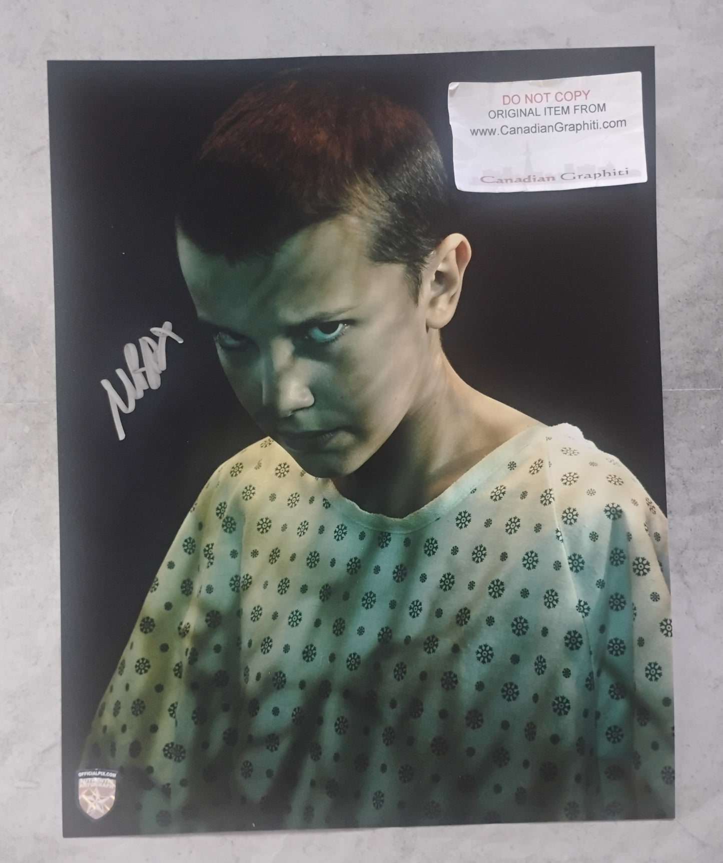 Millie Bobby Brown Hand Signed Autograph 11x14 Photo OPix COA Stranger Things