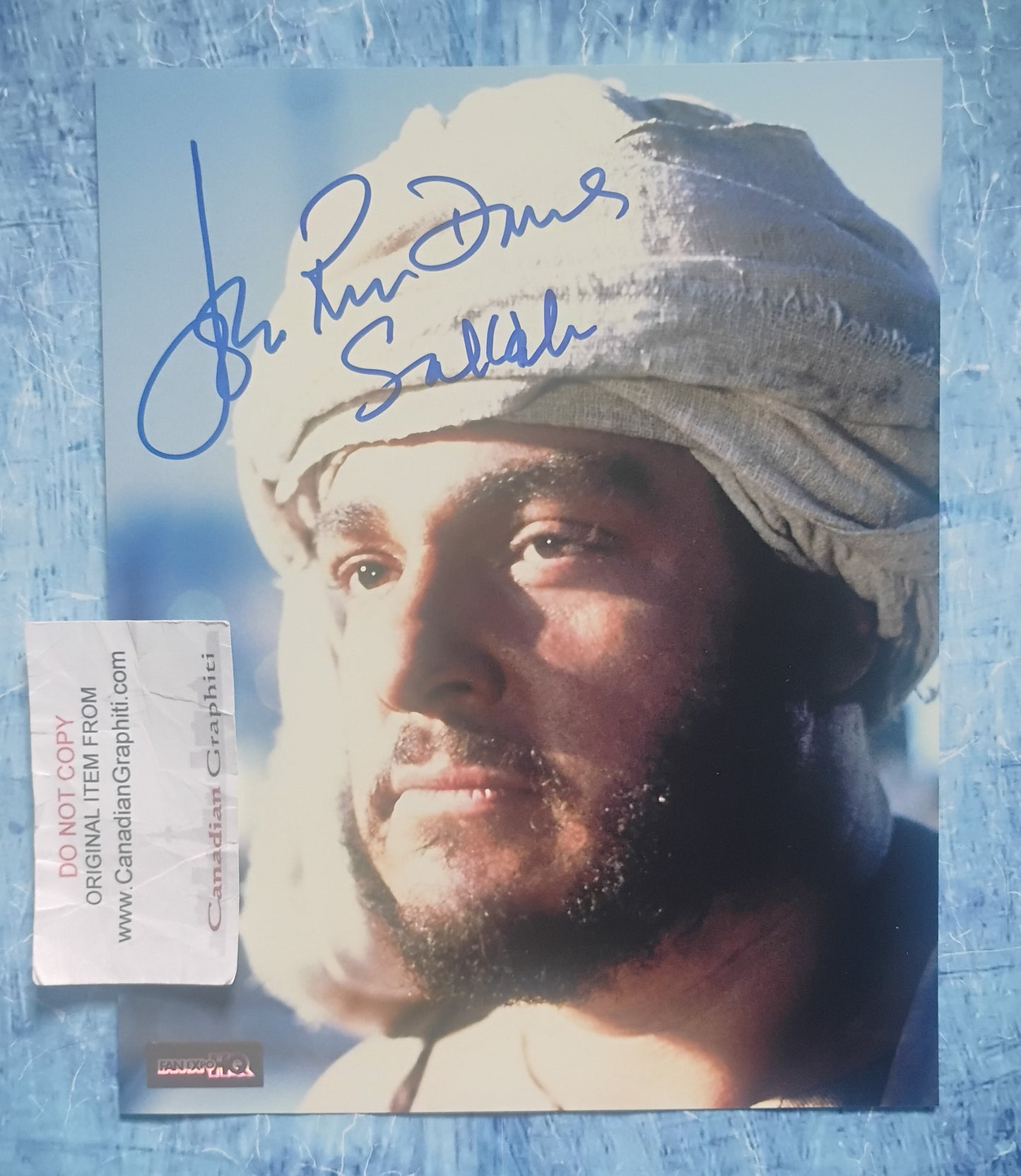 John Rhys-Davies Hand Signed Autograph 8x10 Photo COA Indiana Jones