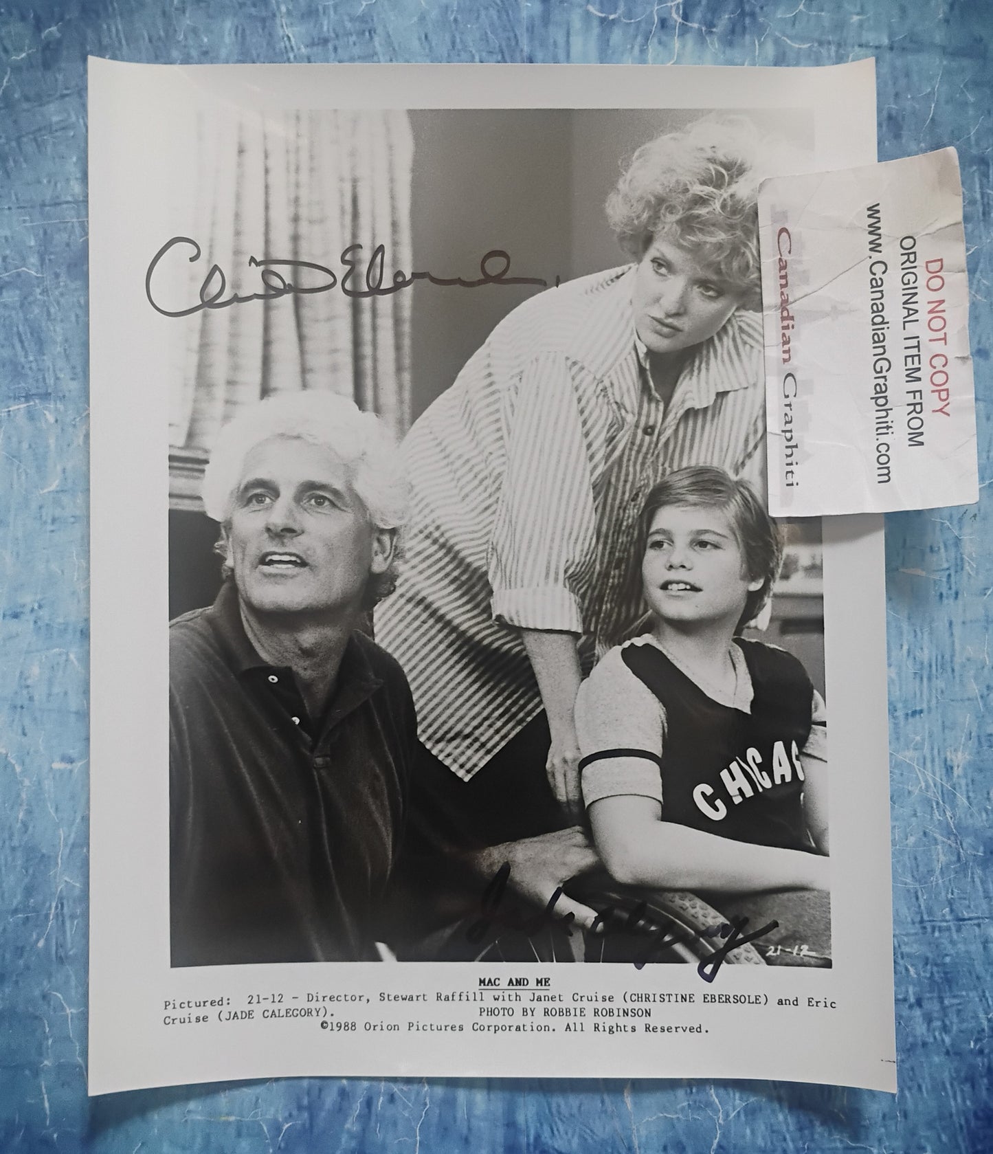 Christine Ebersole & Jade Calegory Hand Signed Autograph 8x10 Photo COA Mac & Me