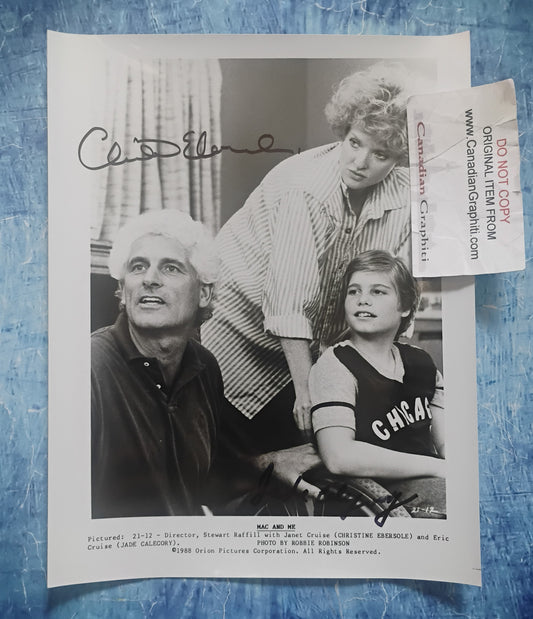 Christine Ebersole & Jade Calegory Hand Signed Autograph 8x10 Photo COA Mac & Me