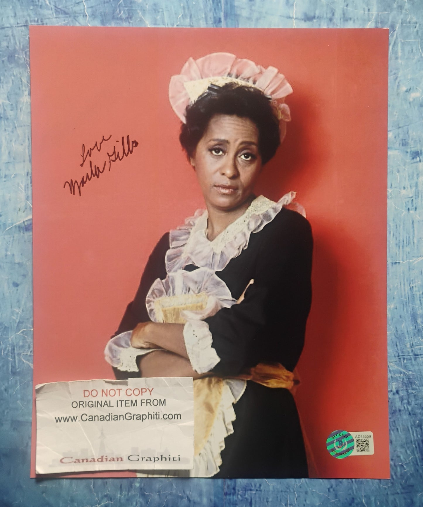 Marla Gibbs Hand Signed Autograph 8x10 Photo BAS COA The Jeffersons