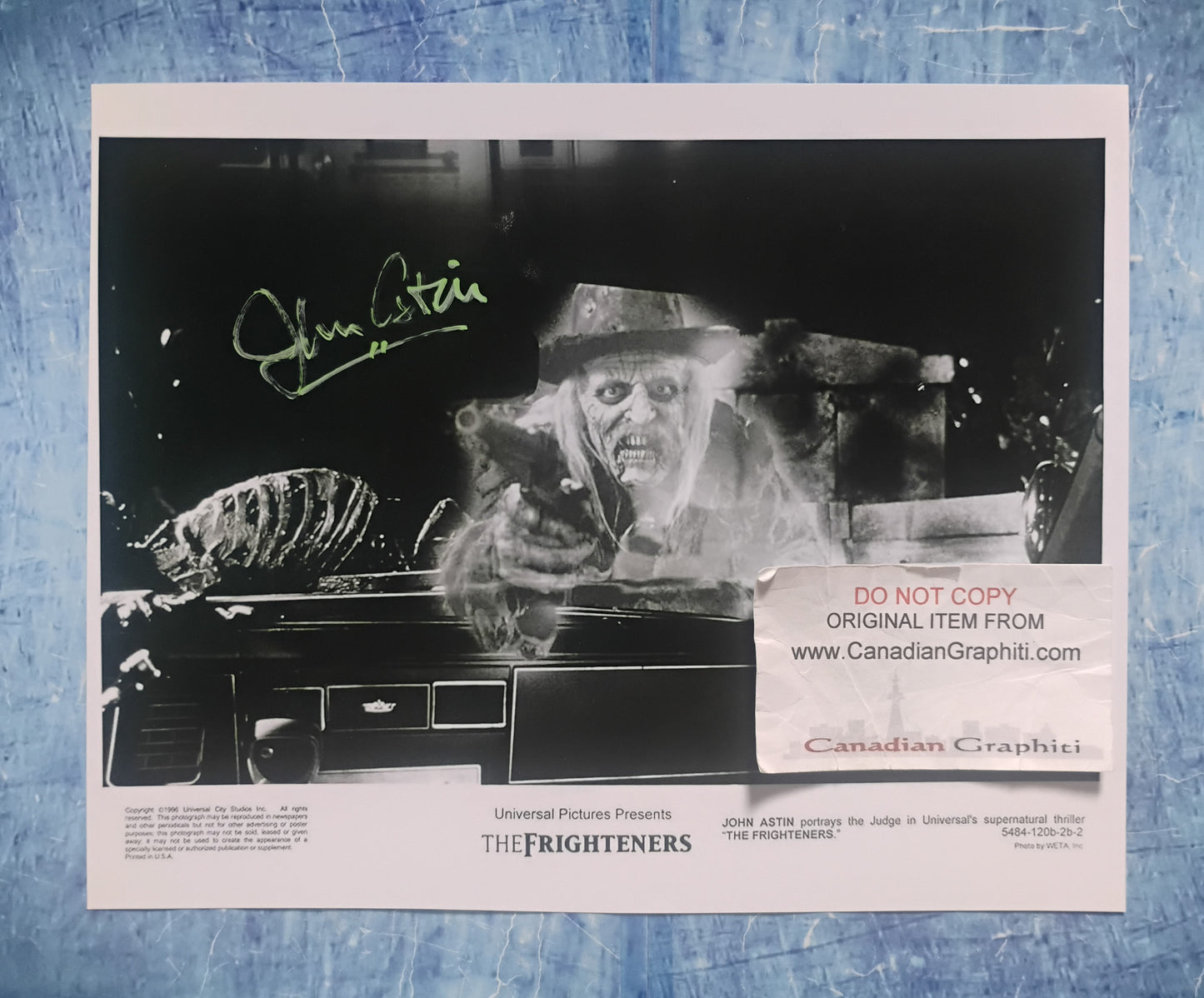 John Astin Hand Signed Autograph 8x10 Photo COA The Frighteners