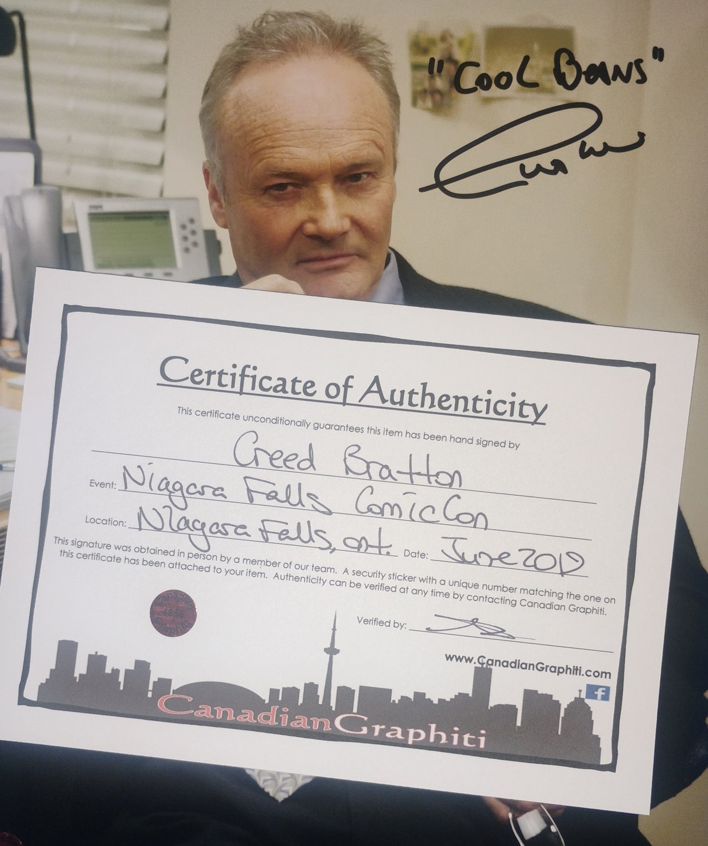 Creed Bratton Hand Signed Autograph 8x10 Photo COA The Office