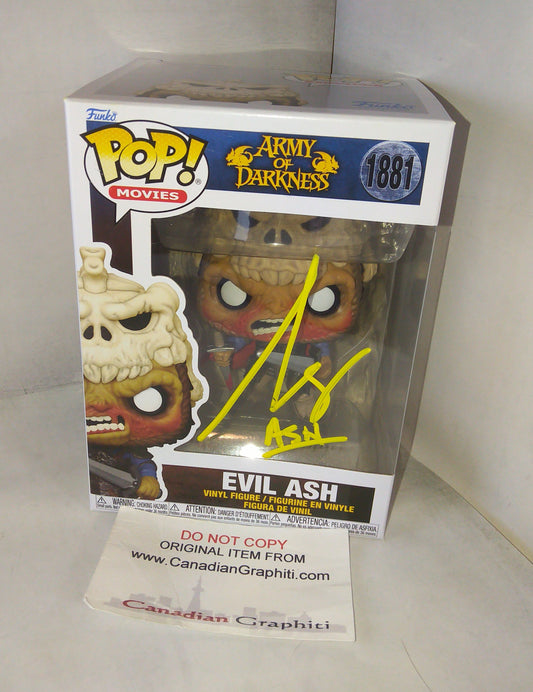 Bruce Campbell Hand Signed Autograph Evil Ash Funko Pop COA Army Of Darkness