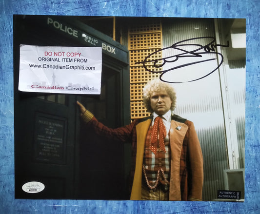 Colin Baker Hand Signed Autograph 8x10 Photo COA + JSA Doctor Who