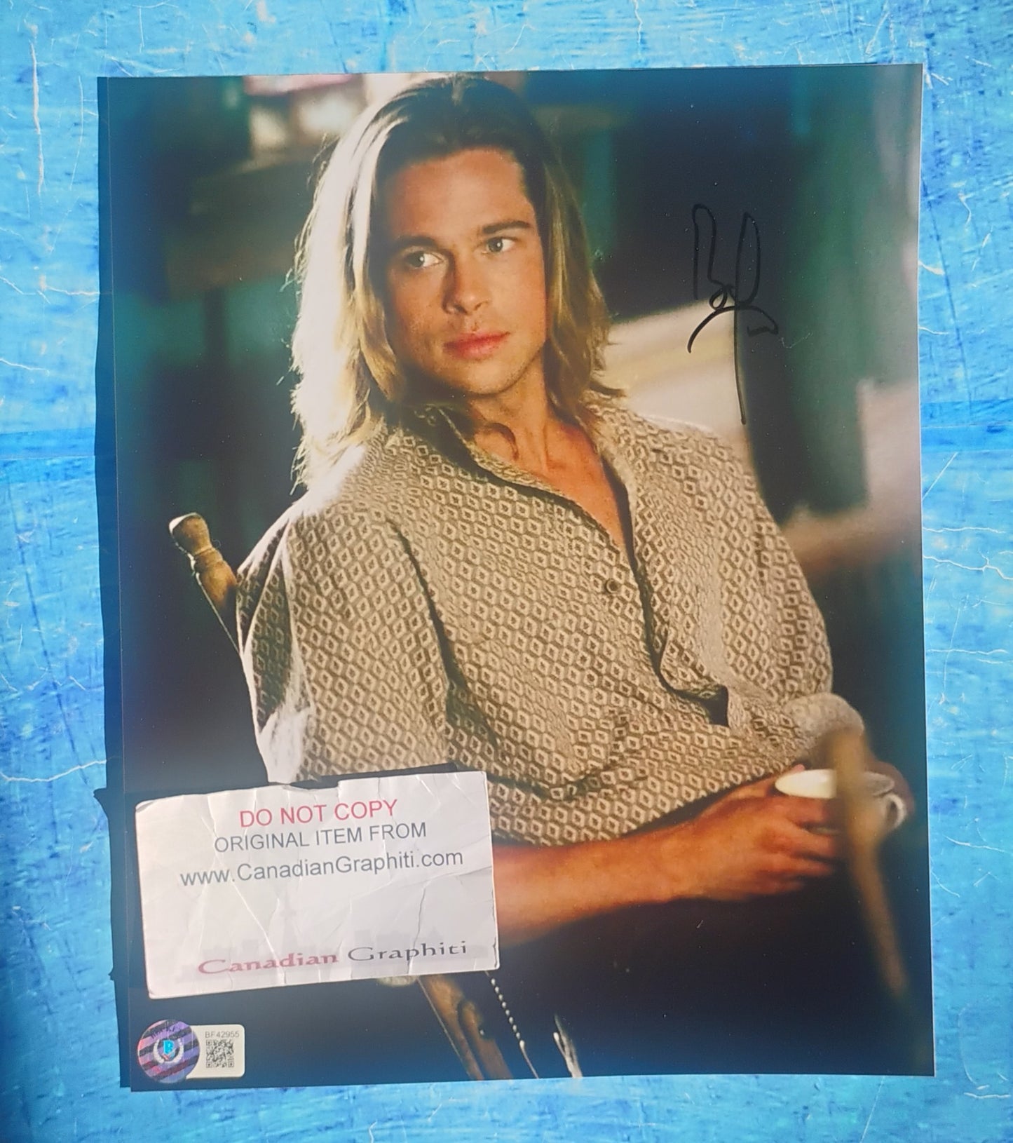 Brad Pitt Hand Signed Autograph 8x10 Photo BAS COA Legends Of The Fall