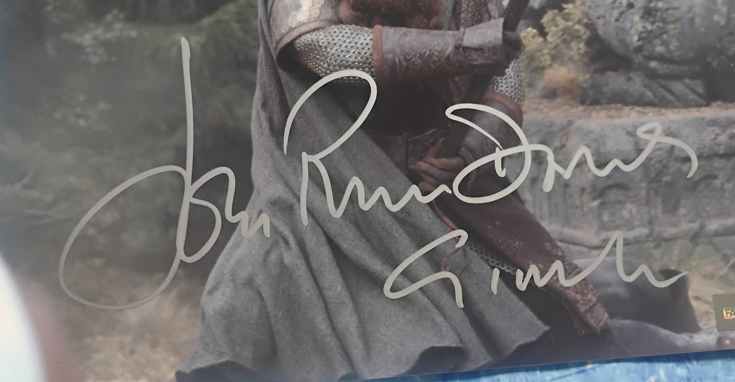 John Rhys-Davies Hand Signed Autograph 8x10 Photo COA Lord Of The Rings