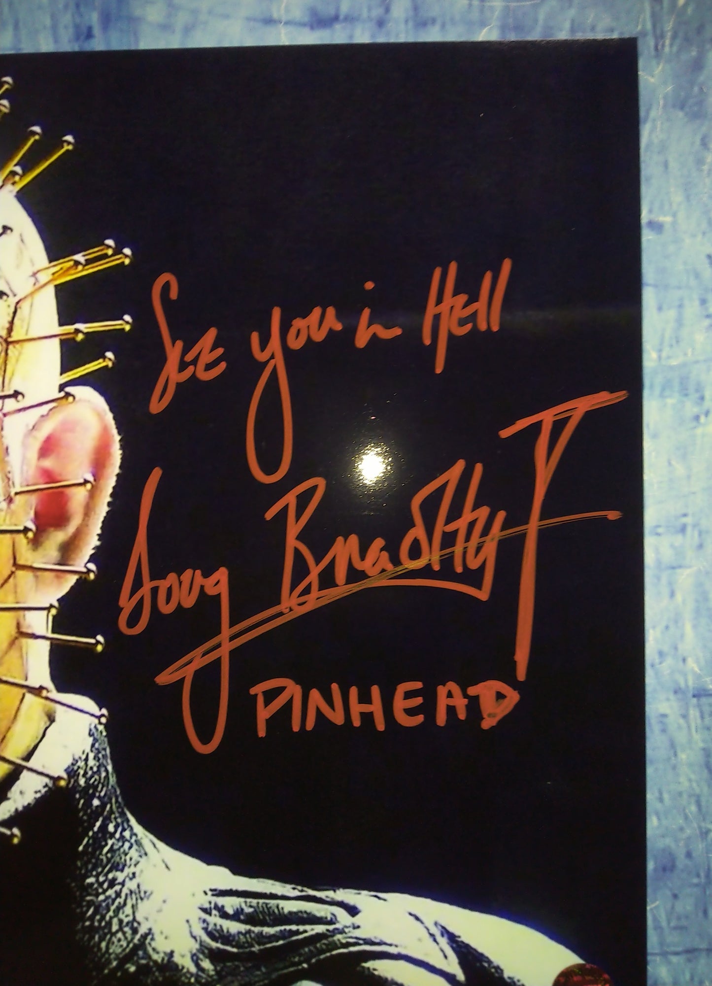 Doug Bradley Hand Signed Autograph 8x10 Photo COA Hellraiser