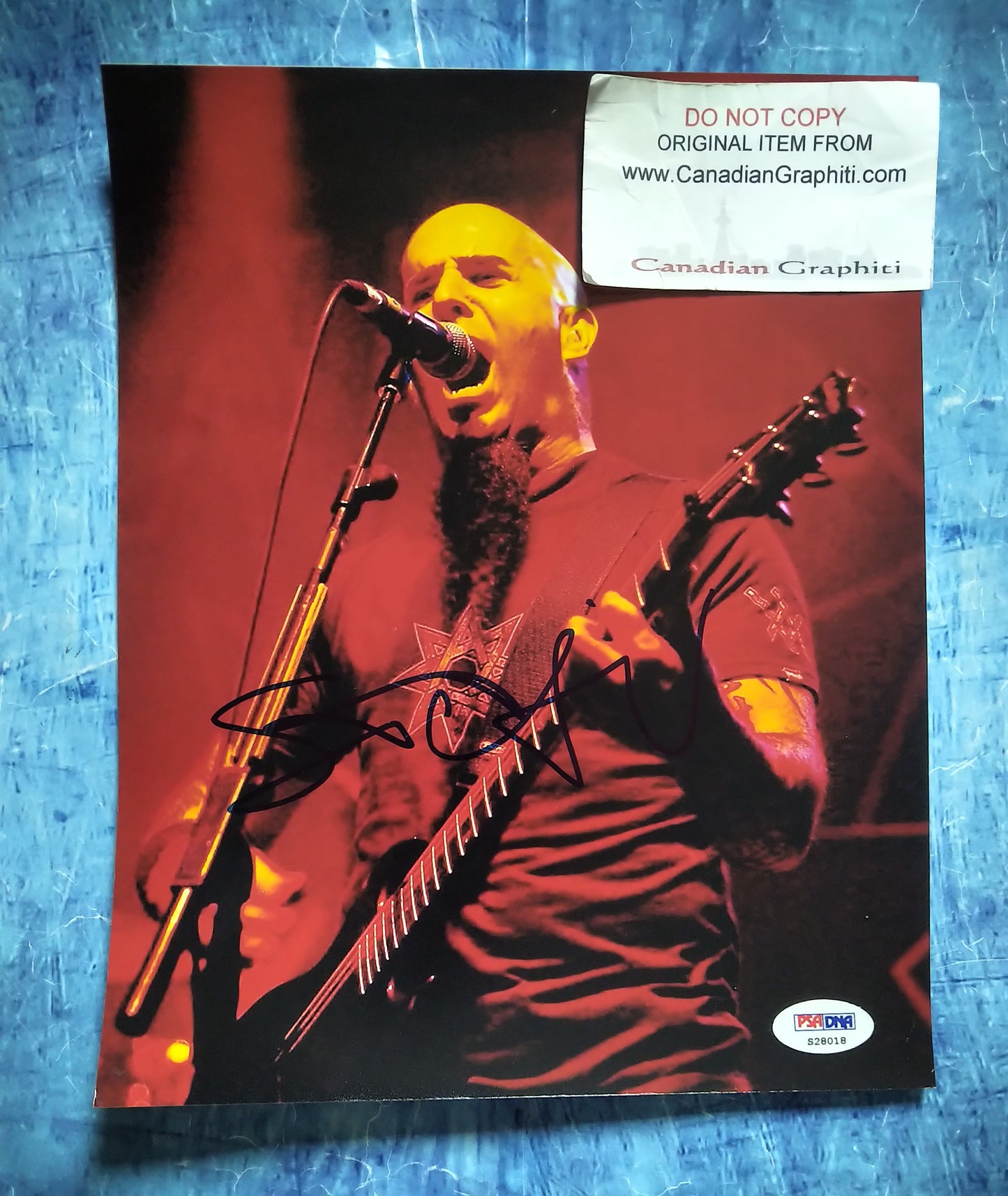 Scott Ian Hand Signed Autograph 8x10 Photo PSA COA Anthrax