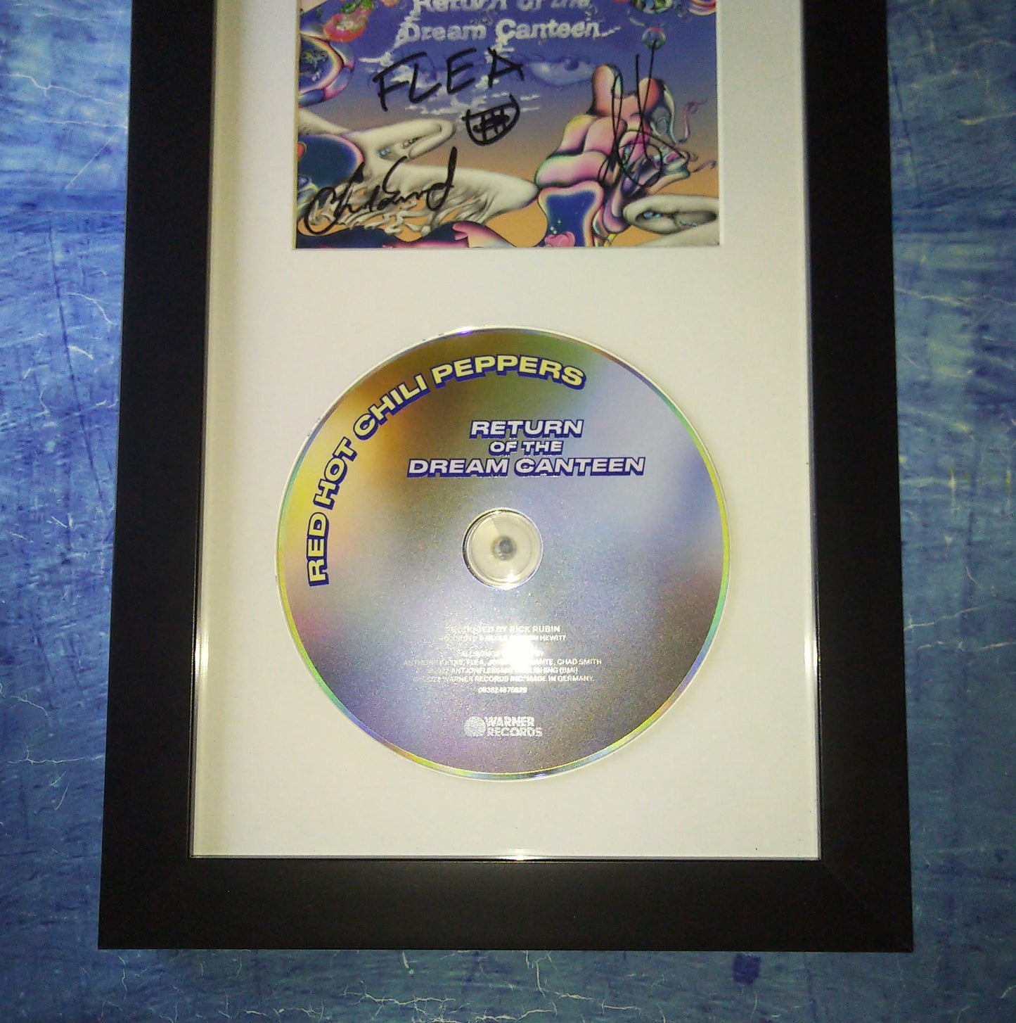 Red Hot Chili Peppers Hand Signed Autograph CD Framed PSA COA