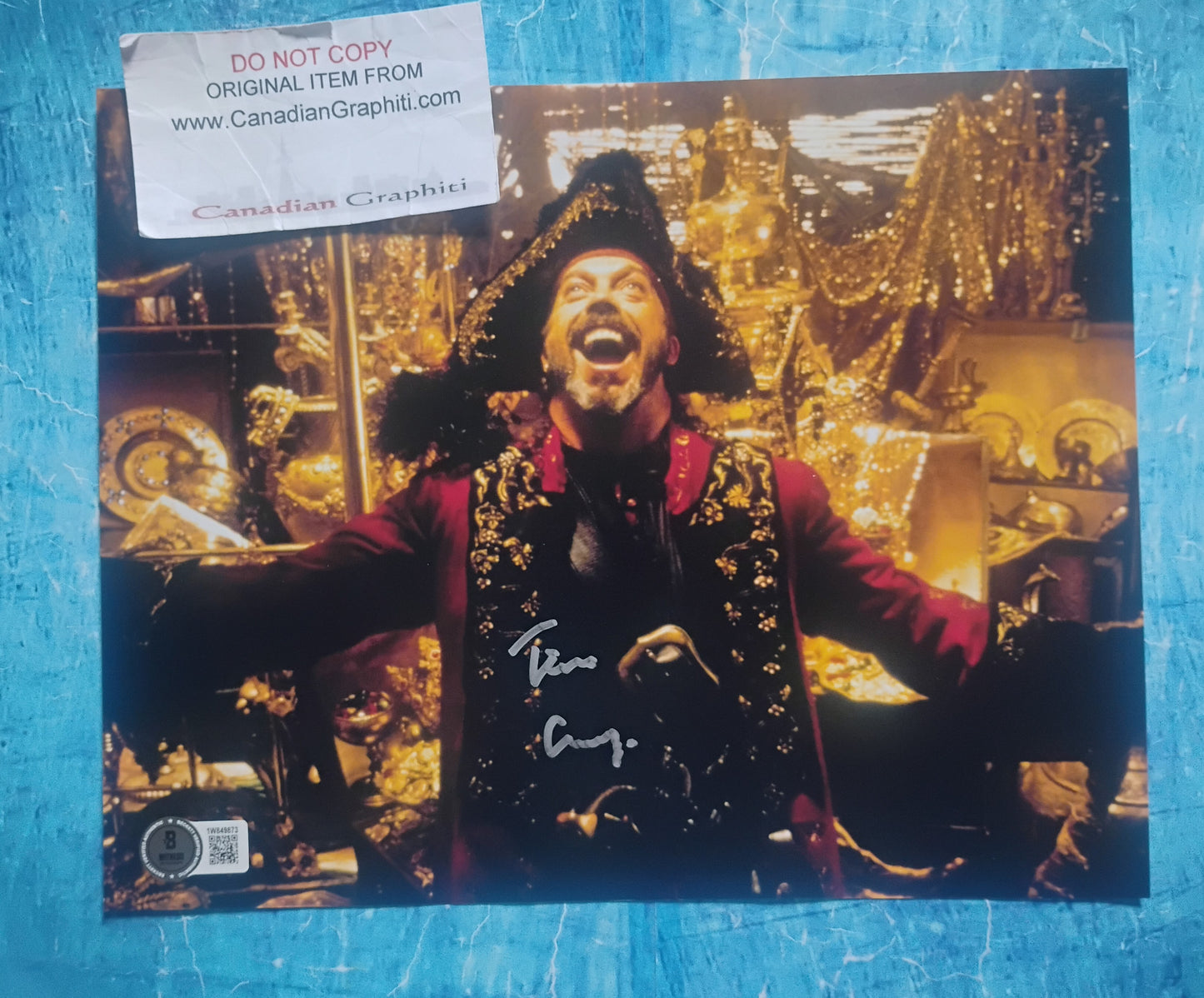 Tim Curry Hand Signed Autograph 8x10 Photo BAS COA Muppets Treasure Island
