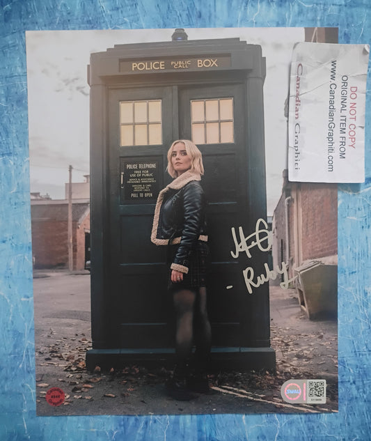Millie Gibson Hand Signed Autograph 8x10 Photo SWAU COA Doctor Who