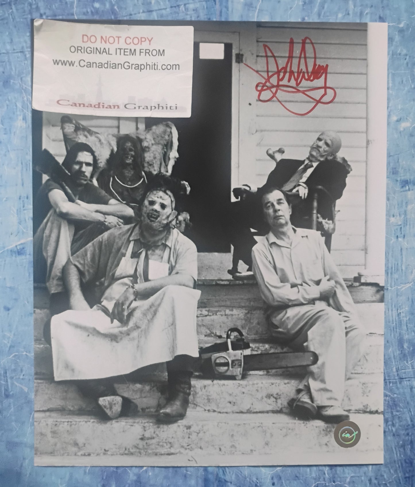 John Dugan Hand Signed Autograph 8x10 Photo COA Texas Chainsaw Massacre