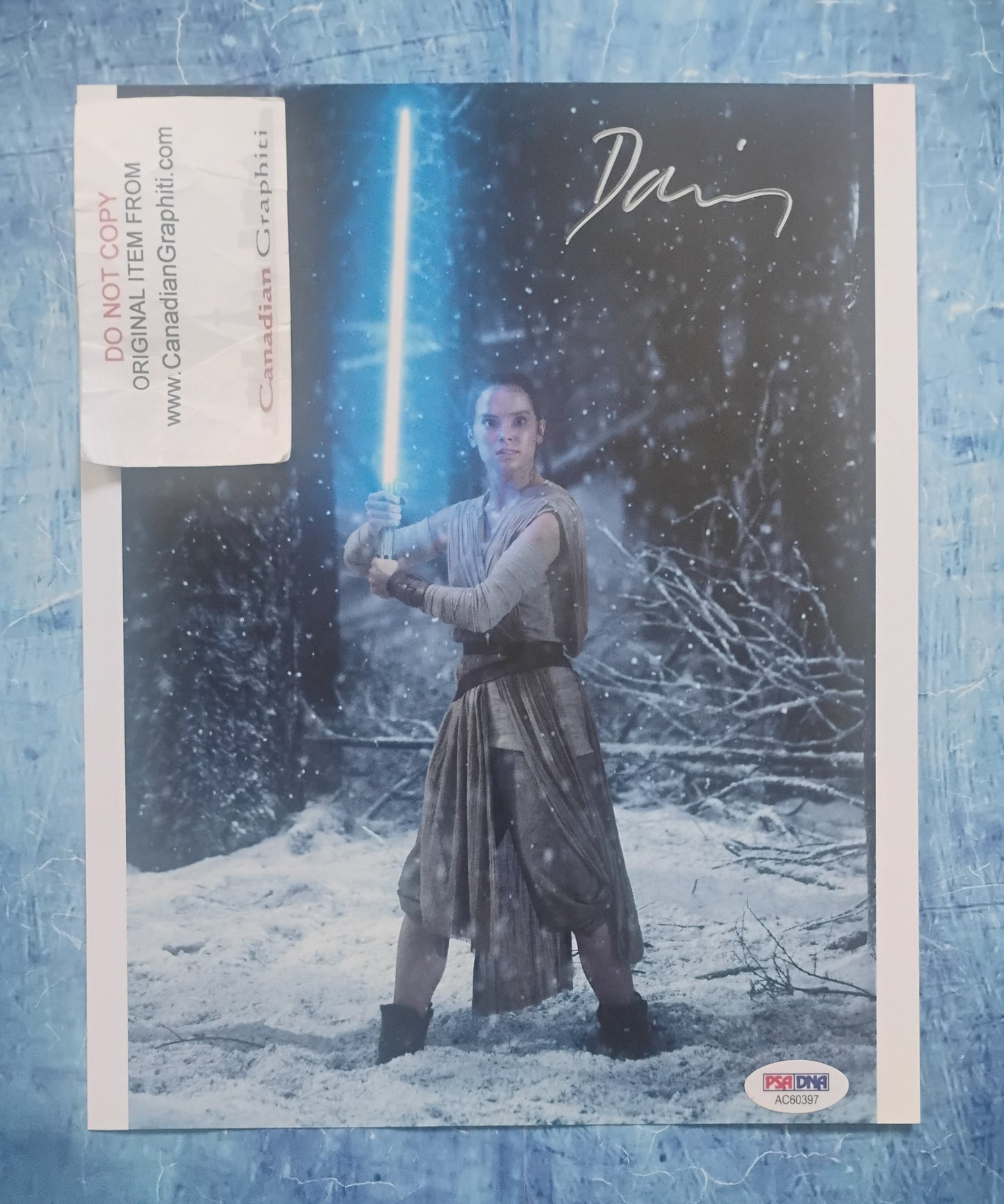Daisy Ridley Hand Signed Autograph 8x10 Photo PSA COA Star Wars